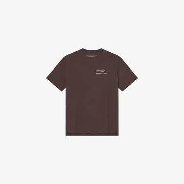 Oncourt Airy Logo T-Shirt - Dark Brown