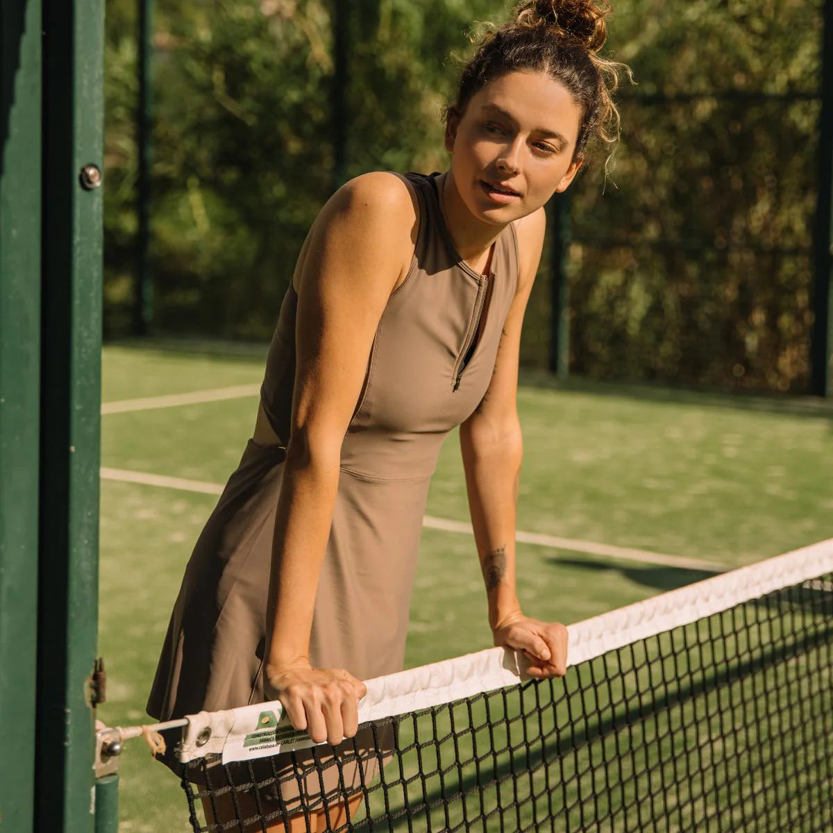 Oncourt Globe Dress - Brown