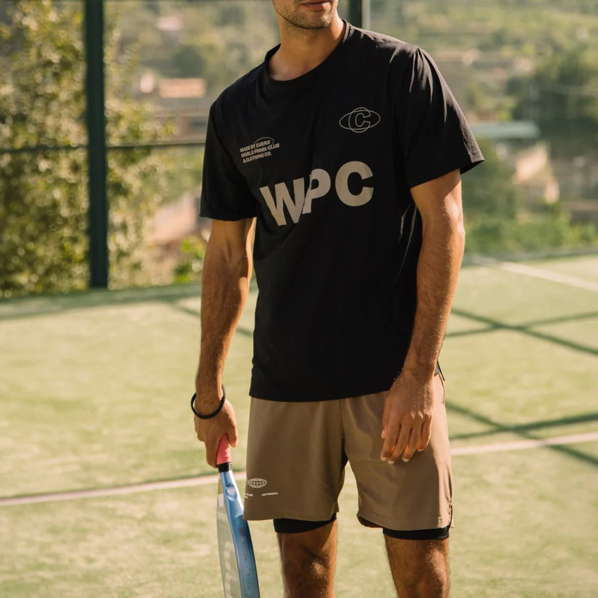 Mens Active Globe Shorts - Walnut