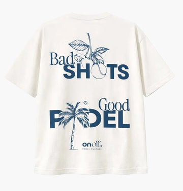 Bad Shots. Good Padel. – Oversized Tee | OnOff Padel Culture