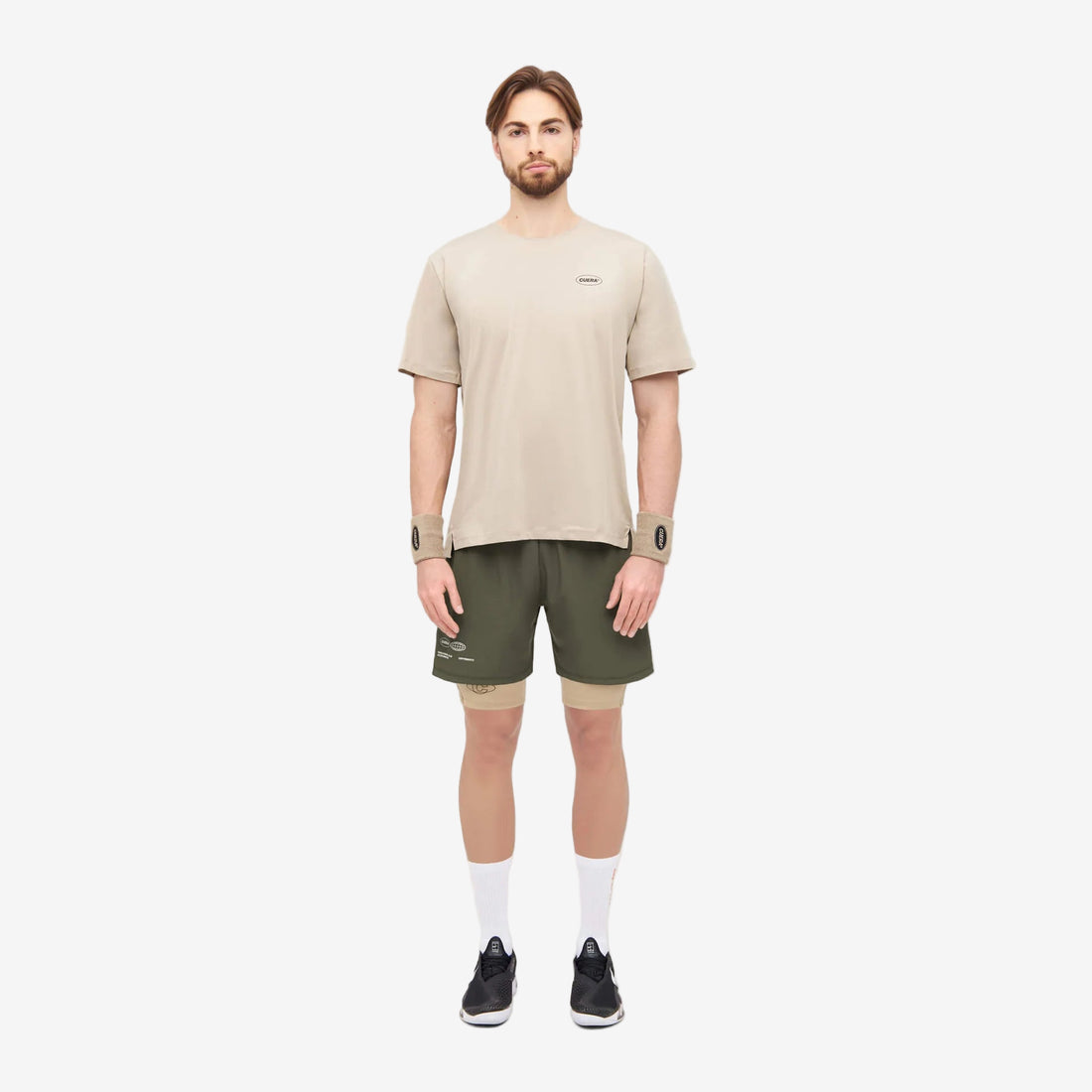 Mens Active Globe Shorts - Army