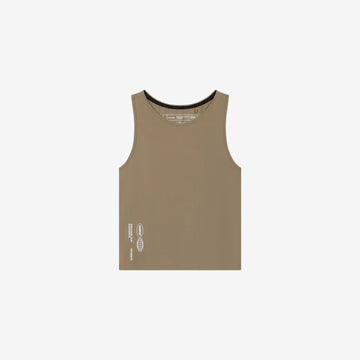 Oncourt cropped Tank Top - Walnut