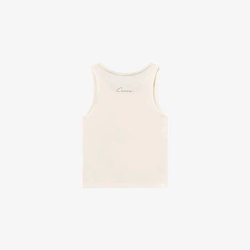 Oncourt Slim Tank Top - Off White