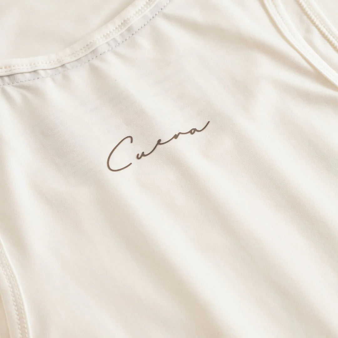 Oncourt Slim Tank Top - Off White