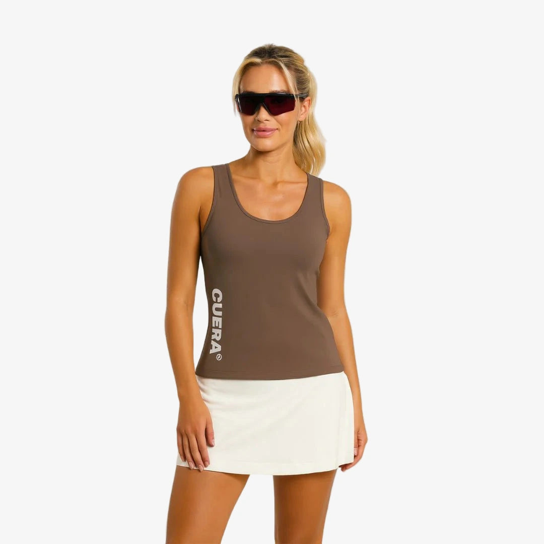 Oncourt Slim Tank Top - Walnut