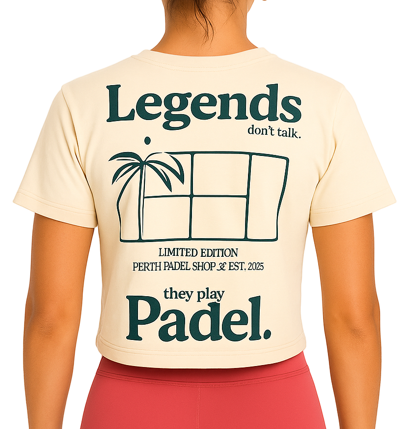 Legends Don’t Talk – Crop Tee (100% Cotton) - WOMEN