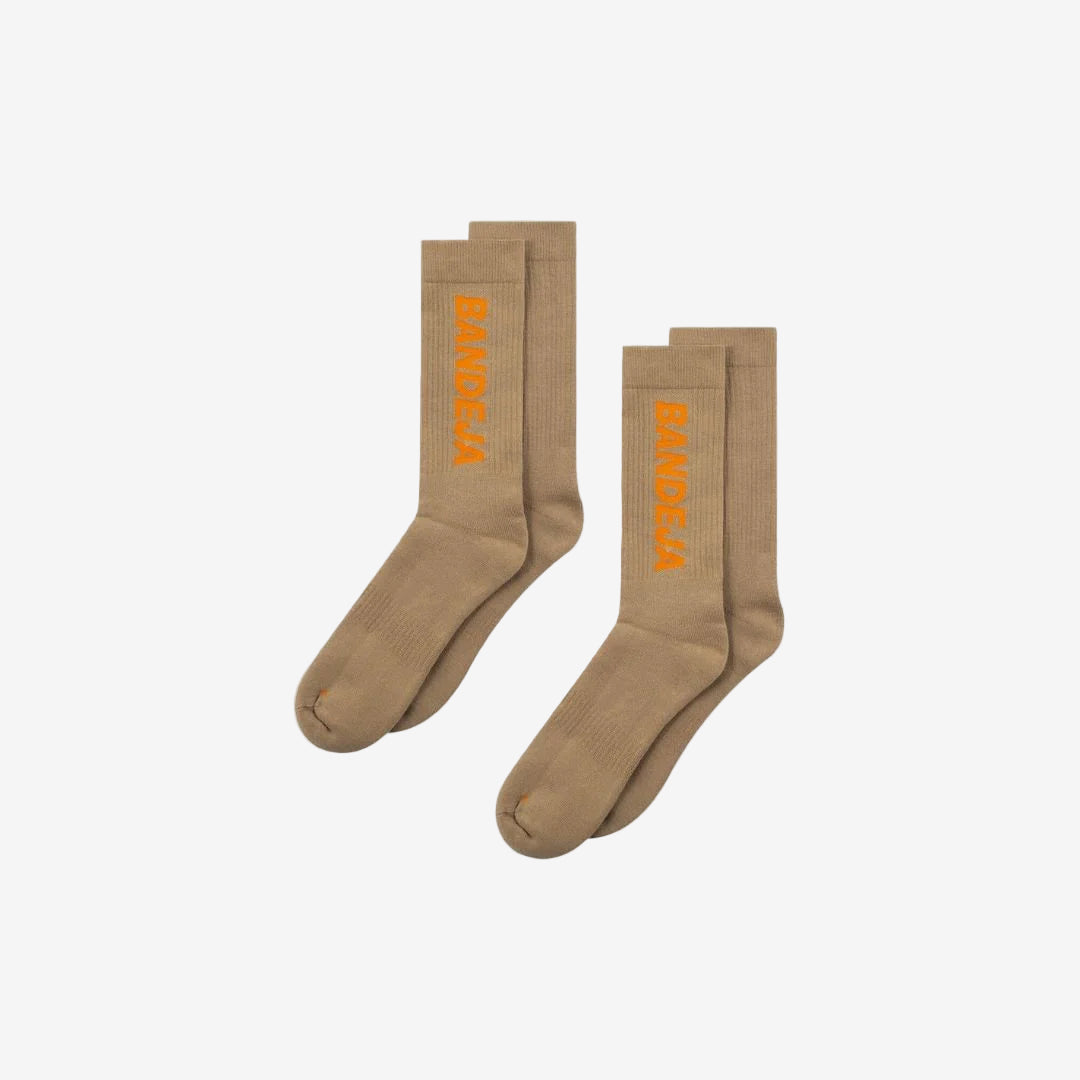 2-pack Padel Crew Socks - Sand