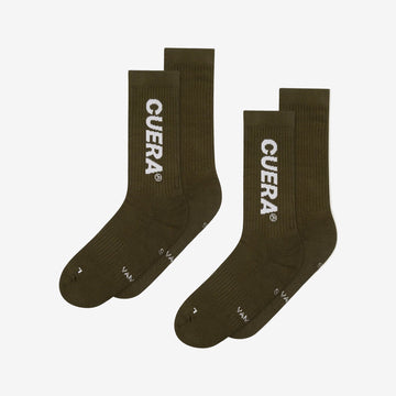 2-pack Cuera Padel Socks - Army/White