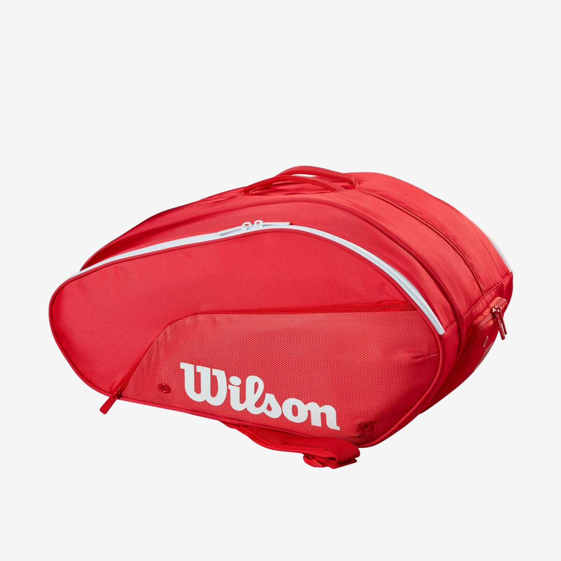 Red padel bag with Wilson logo on a white background