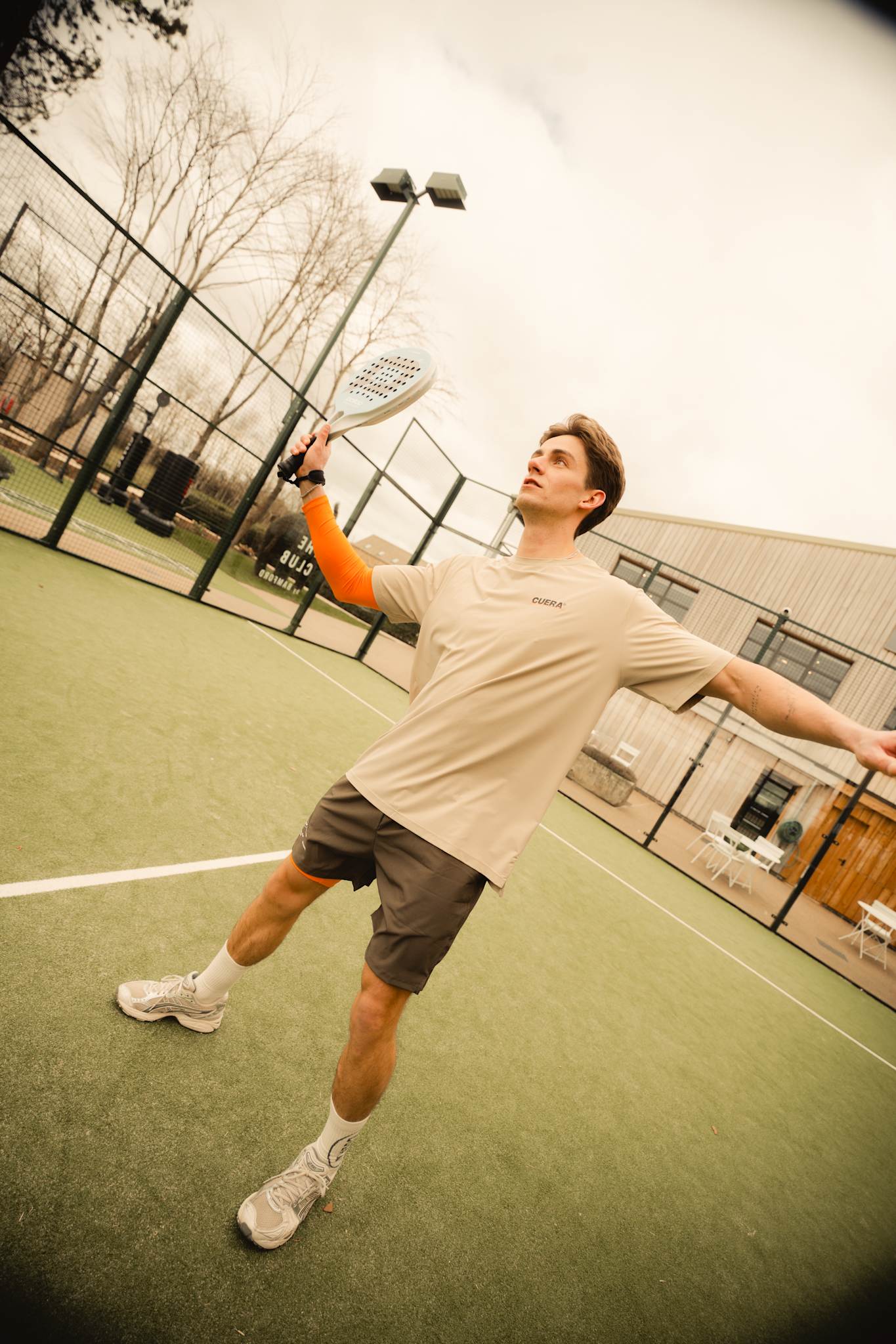 Mens Active Globe Shorts - Dark Grey
