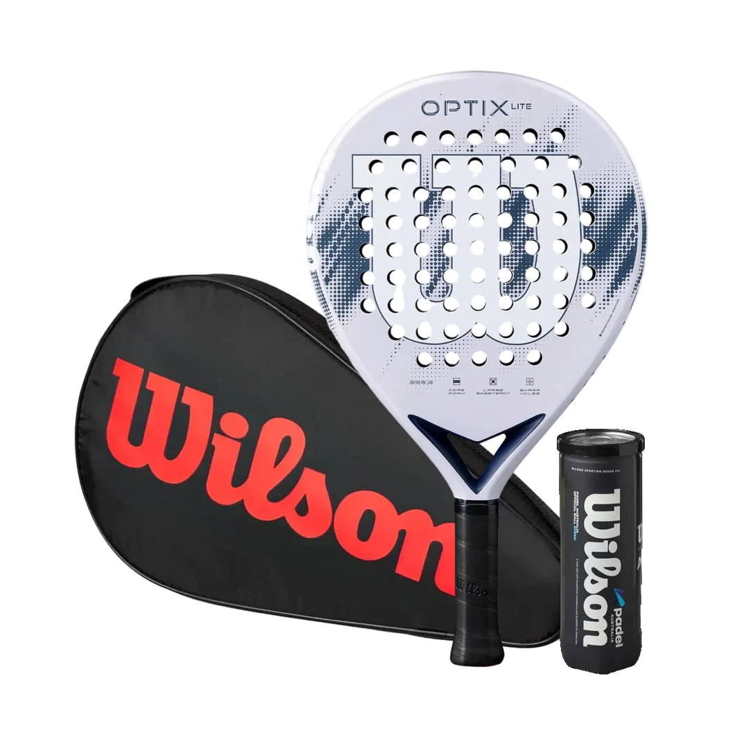 Starter pack : Wilson Optix V2 Lite lilac + cover & balls