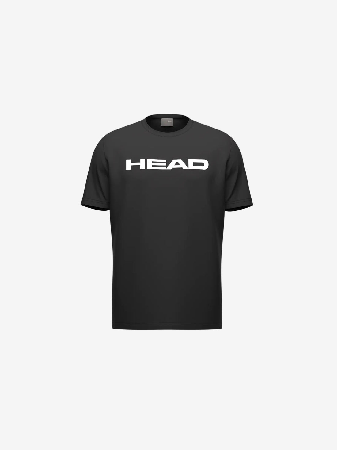 Black t-shirt with 'HEAD' logo on a white background