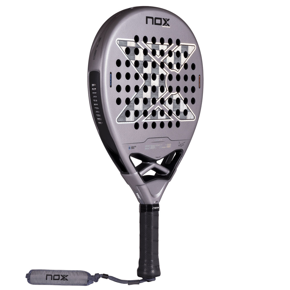 NOX Genius 18K Alum 2027 padel racket back