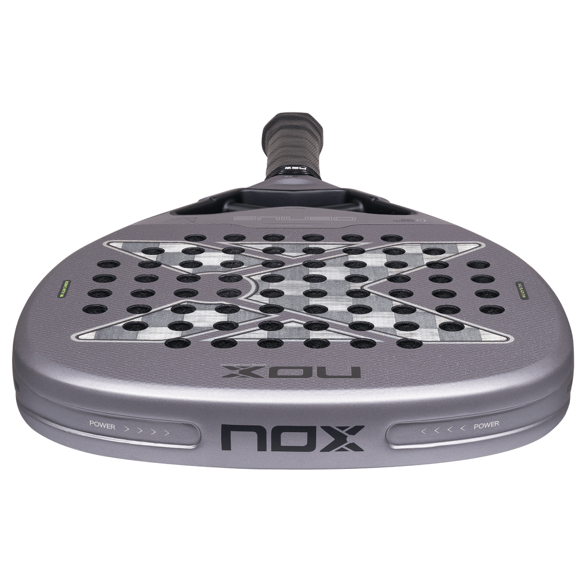 NOX Genius Attack 18K Alum 2027 padel racket detail