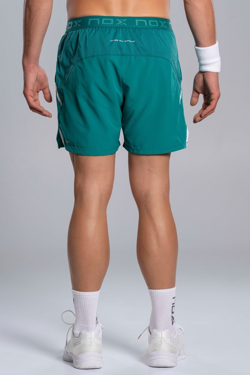 NOX Men's PRO Padel Shorts 2026 Ivy Green back