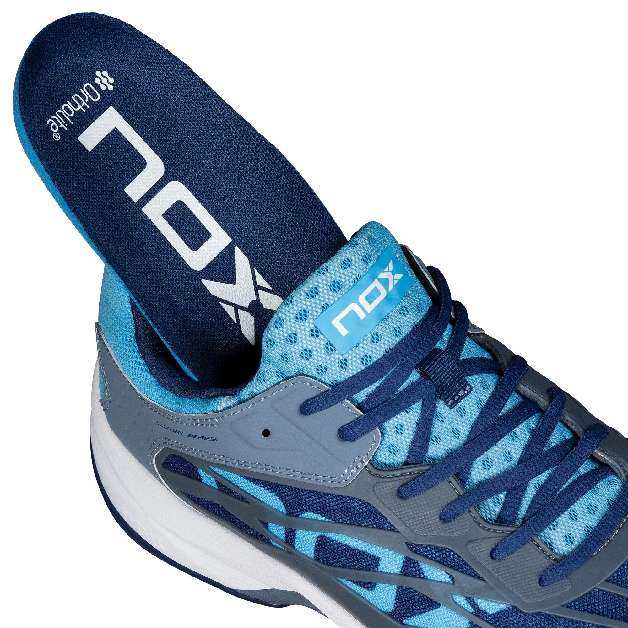 NOX - AT10 LUX Stone/Bonnie Blue Padel Shoes