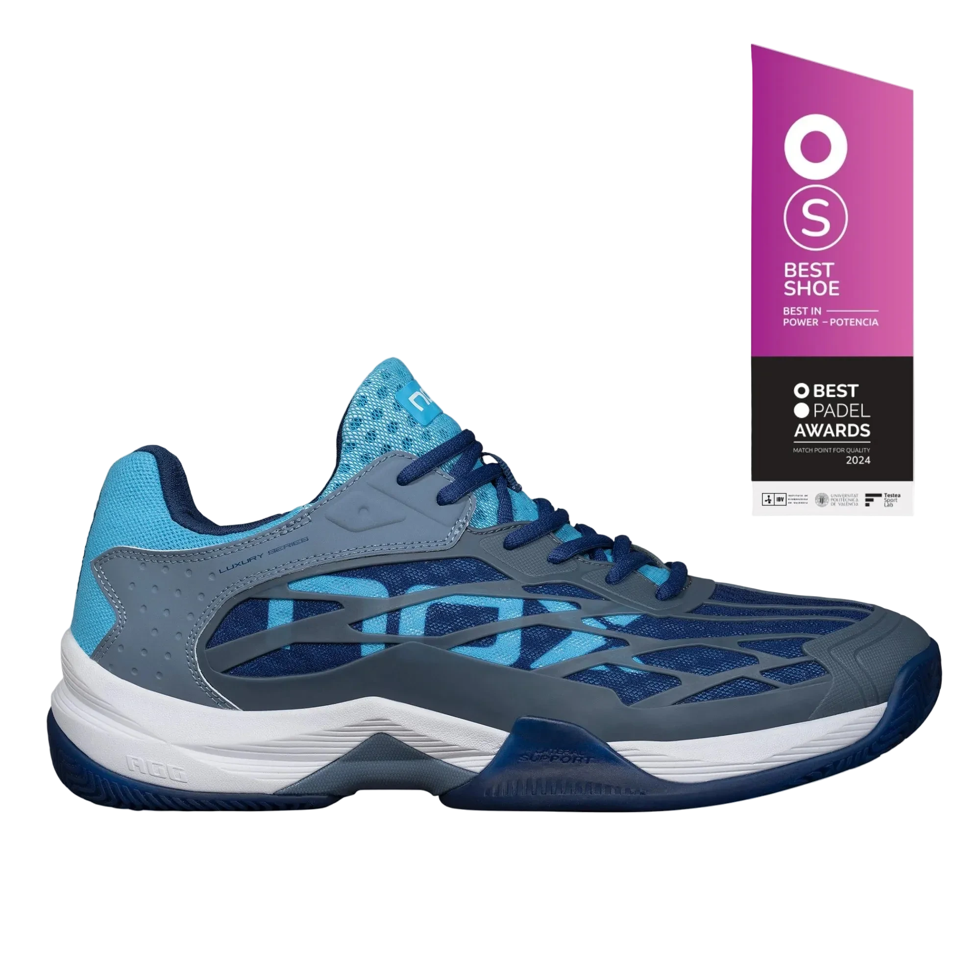 NOX - AT10 LUX Stone/Bonnie Blue Padel Shoes